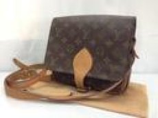 Photo1: Auth Louis Vuitton Monogram Cartouchiere Cross Body Shoulder Bag 8E080440t (1)