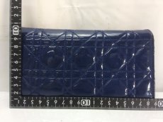 Photo2: Auth Christian Dior Miss Dior Chain Wallet Enamel Blue 8E170480n (2)