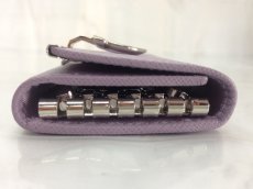 Photo3: Auth Salvatore Ferragamo Leather Key Holder Purple 8E260220m (3)