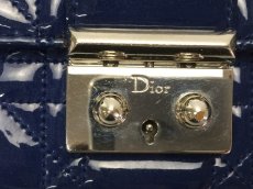 Photo9: Auth Christian Dior Miss Dior Chain Wallet Enamel Blue 8E170480n (9)