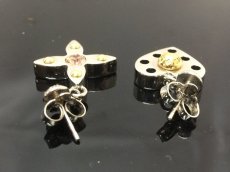 Photo7: AUTH LOUIS VUITTON Monogram Flower & Heart motif Piercing 2 set 8E170350n (7)