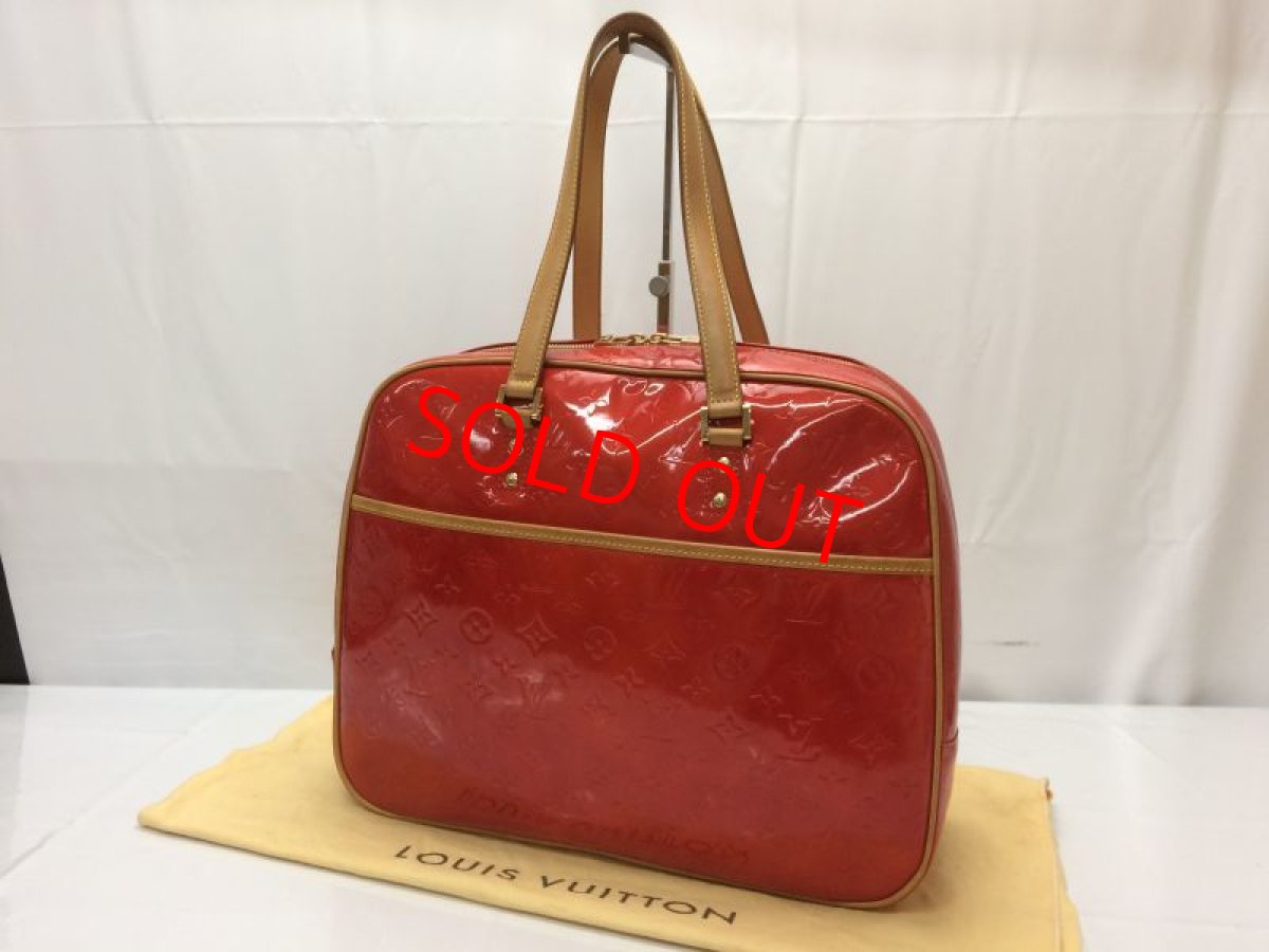 Photo1: Auth Louis Vuitton Vernis Sutton Hand Bag 8G030010m (1)