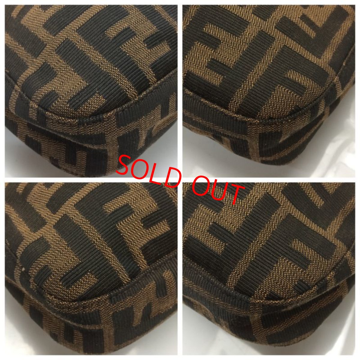 Photo3: Auth FENDI Zucca Pattern Logos Shoulder Bag 8G120130n (3)