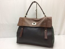 Photo1: Auth Yves Saint Laurent Multi Color Leather Hand bag Vintage Rare 8G120200n (1)