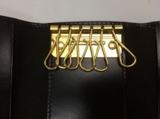 Photo8: Auth Salvatore Ferragamo Black Key Case 6 Rings 8G310150m (8)