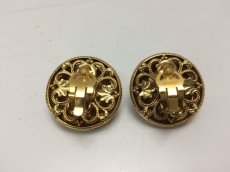 Photo4: Auth CHANEL Gold Tone Earrings 8H070150m (4)