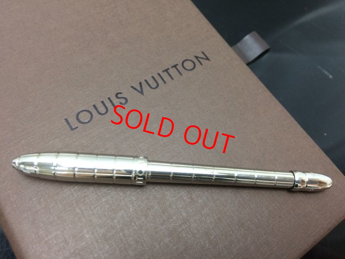 Photo1: Authentic Louis Vuitton Silver Tone Ball Point Pen 8H220020m (1)