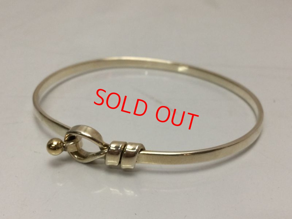 Photo2: Auth TIFFANY & Co. 925 Silver 750 Gold bracelet 8H220950n (2)