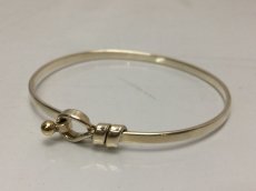 Photo2: Auth TIFFANY & Co. 925 Silver 750 Gold bracelet 8H220950n (2)