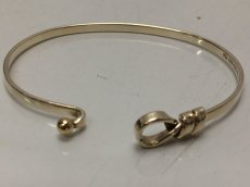 Photo5: Auth TIFFANY & Co. 925 Silver 750 Gold bracelet 8H220950n (5)