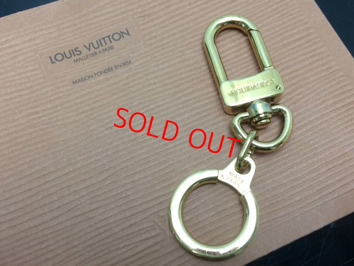 Photo1: Auth  LOUIS VUITTON Anokre Gold Tone Key Ring Holder 8H230330m (1)