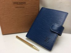 Photo1: Auth Louis Vuitton Epi Mini Agenda Notebook & Mechanical Pencil 8H280180m (1)