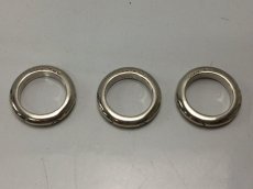 Photo2: Auth CHANEL 925 Silver Ring US size 6.5 3set 8i120140m (2)