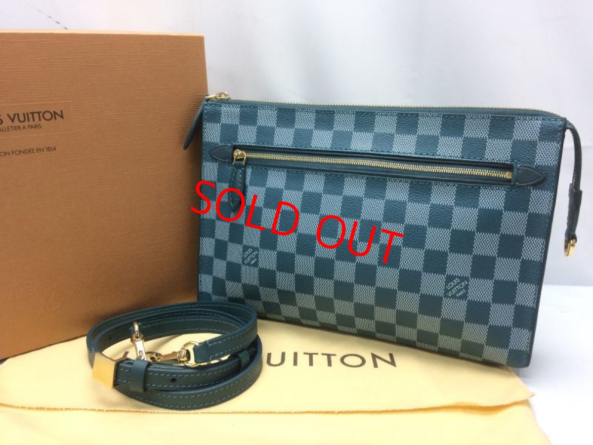 Photo1: Auth Louis Vuitton Damier Couleur Blue Module N41310 Shoulder Bag 8i050350m (1)