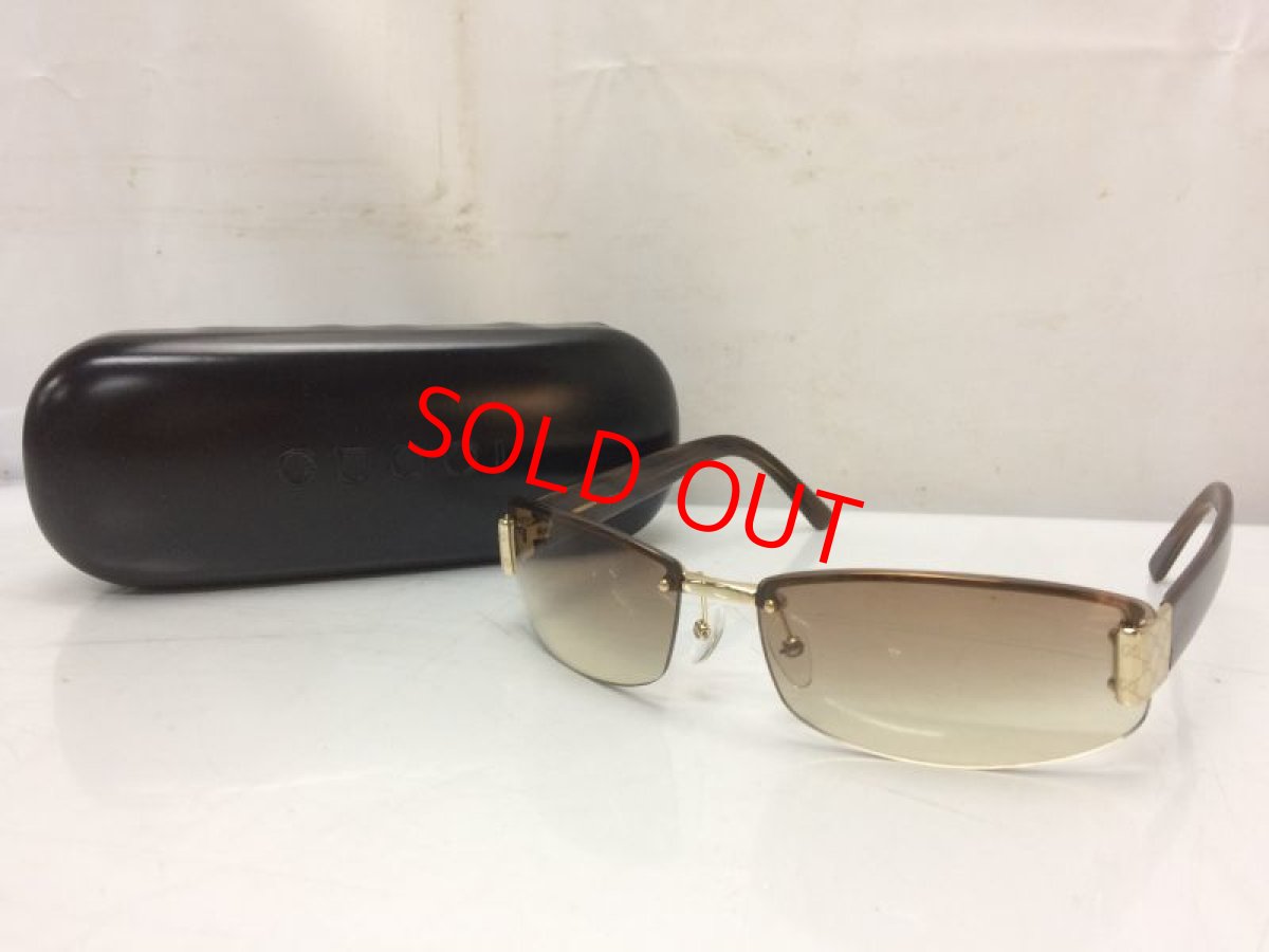 Photo1: Auth Gucci Sunglasses Brown 8J170760m (1)