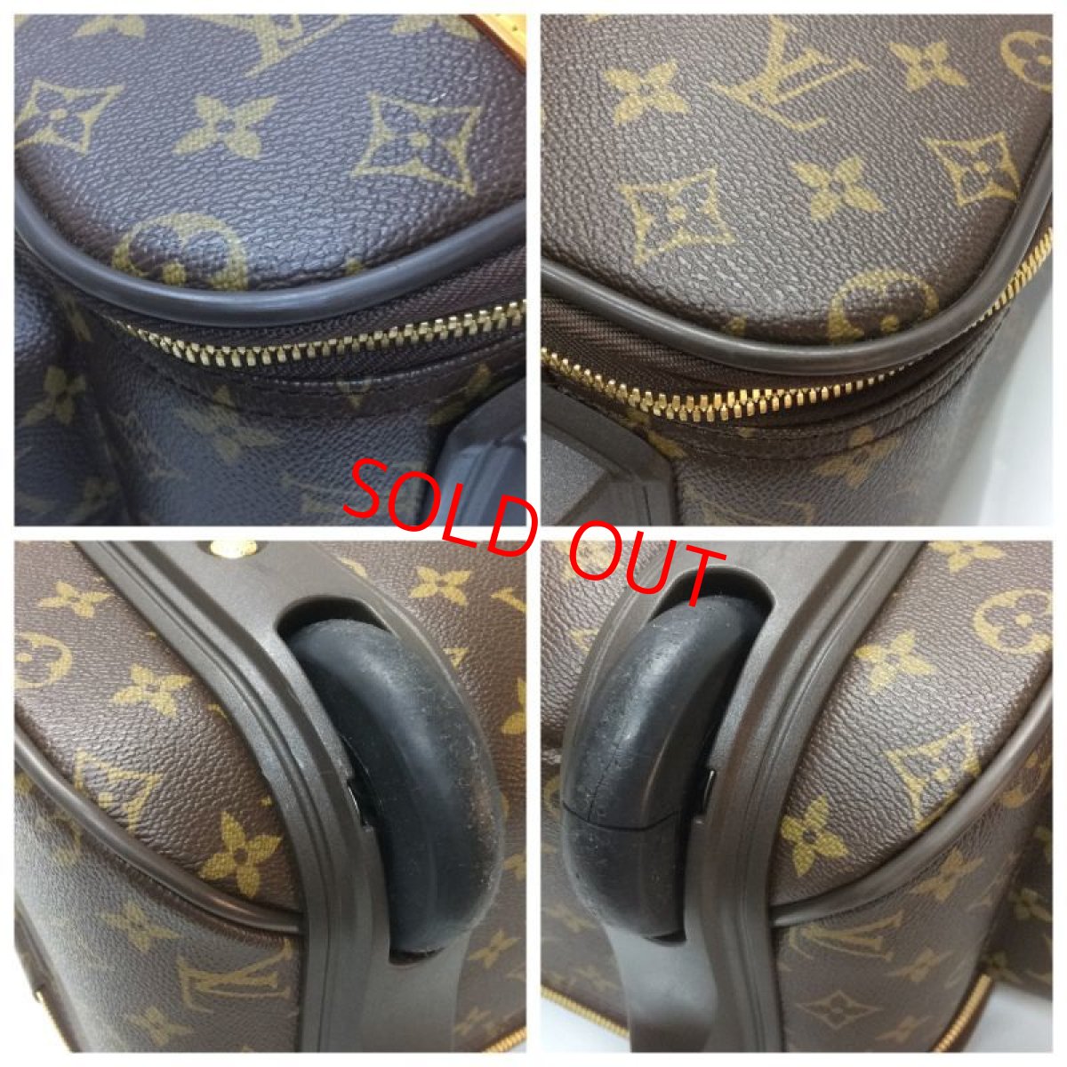 Photo4: Auth Louis Vuitton Monogram Trolley 45 Bosphore Travel Carry bag 8J220190n (4)