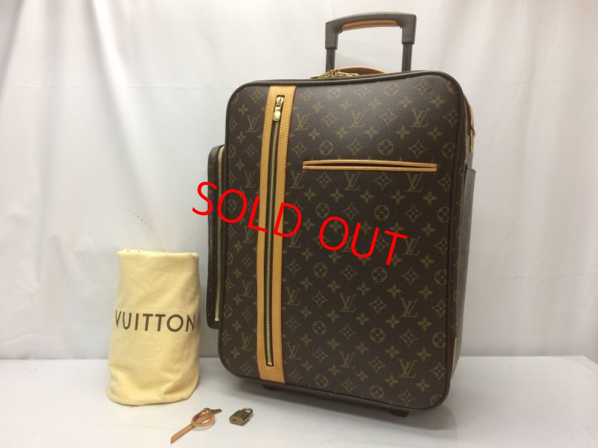 Photo1: Auth Louis Vuitton Monogram Trolley 45 Bosphore Travel Carry bag 8J220190n (1)