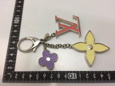 Photo3: Auth LOUIS VUITTON Fleur de Monogram Bag Charm Key Ring 8J310810m (3)