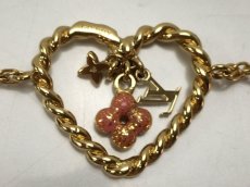 Photo8: Auth LOUIS VUITTON  Gold-Tone Sweet In My Heart Bracelet 8K070340F (8)