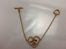 Photo2: Auth LOUIS VUITTON  Gold-Tone Sweet In My Heart Bracelet 8K070340F (2)