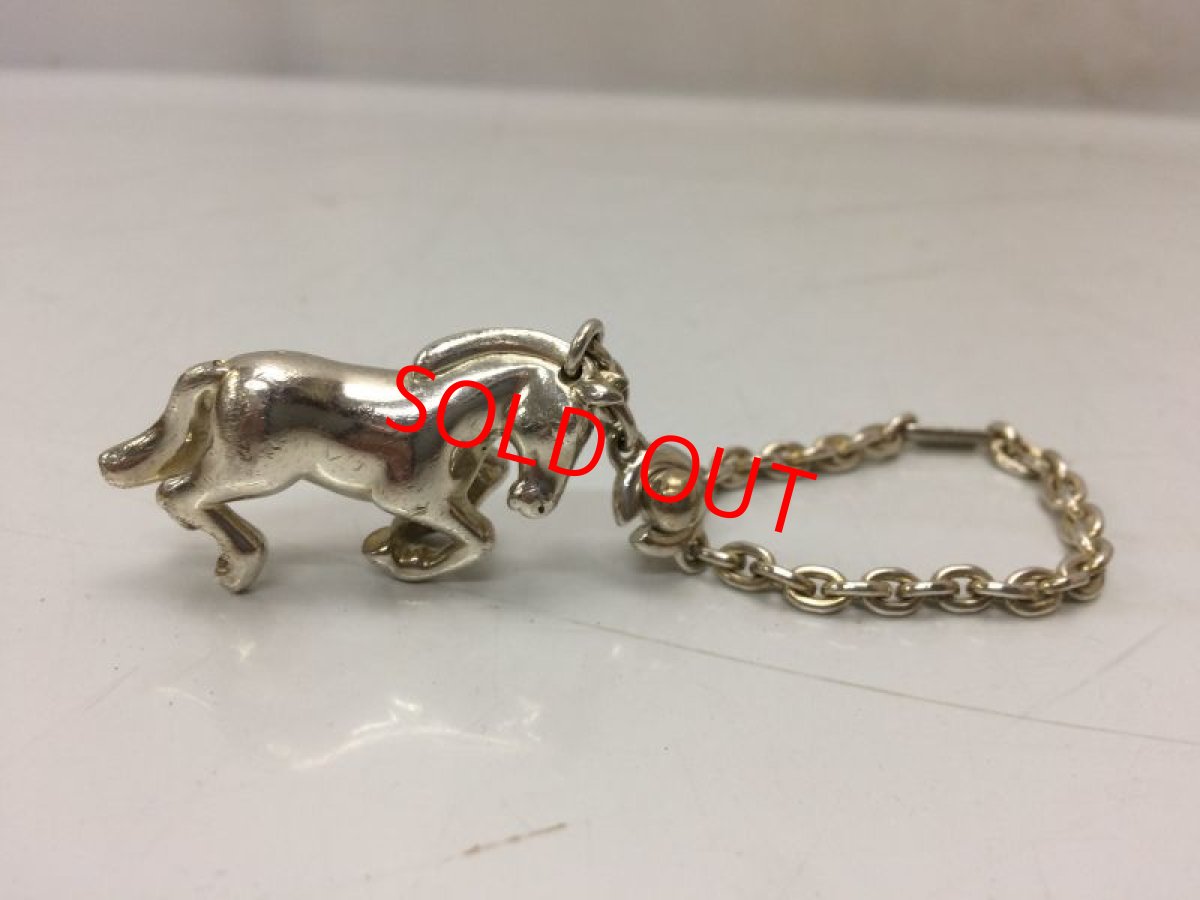 Photo2: Auth Hermes Starling Silver 925 Horse motif bag charm Chain 8K270190n (2)