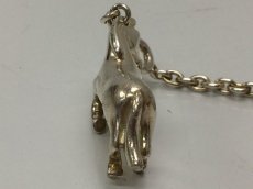 Photo4: Auth Hermes Starling Silver 925 Horse motif bag charm Chain 8K270190n (4)