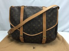 Photo1: Auth Louis Vuitton Monogram Saumur 40 Shoulder bag  8L120020n (1)