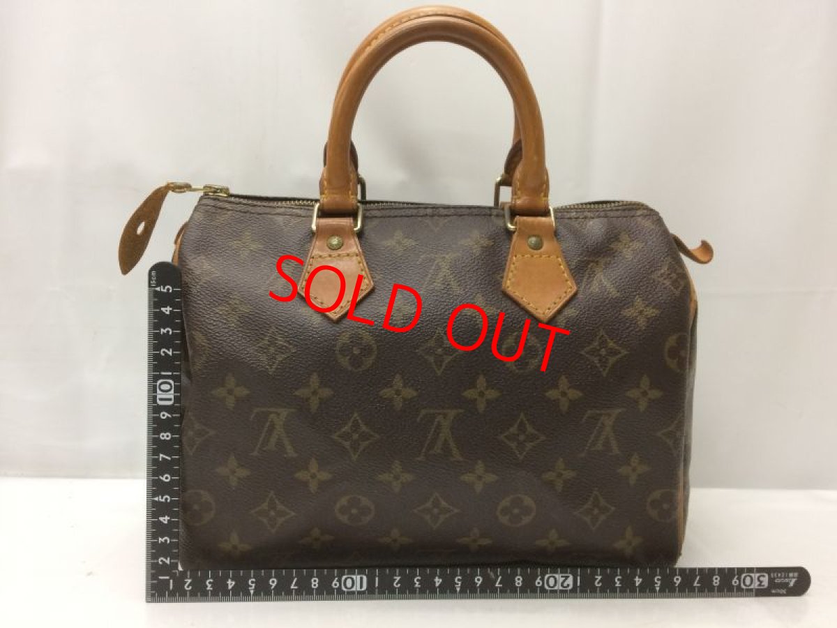 Photo2: Auth Louis Vuitton Monogram Speedy 25 Hand Bag 8L260730n (2)