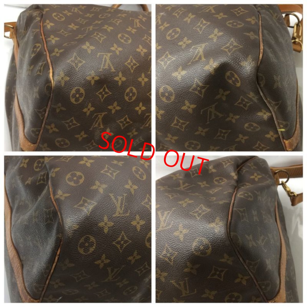 Photo4: Auth LOUIS VUITTON Monogram Keepall Bandouliere 60 Travel Hand bag 8L170170n (4)