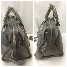 Photo3: Auth BALENCIAGA Leather 2 way Shoulder Hand Bag 9A220220n (3)