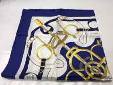 Photo2: Auth Hermes 100% Silk Scarf  Maide in France 9C060230F (2)