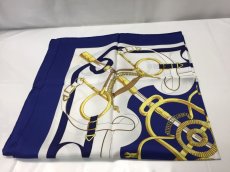 Photo4: Auth Hermes 100% Silk Scarf  Maide in France 9C060230F (4)