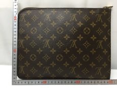 Photo2:  Auth Louis Vuitton Monogram Posh Document Clutch Bag Vintage 9C060110n (2)