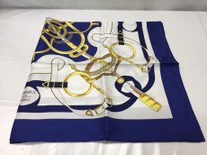 Photo3: Auth Hermes 100% Silk Scarf  Maide in France 9C060230F (3)