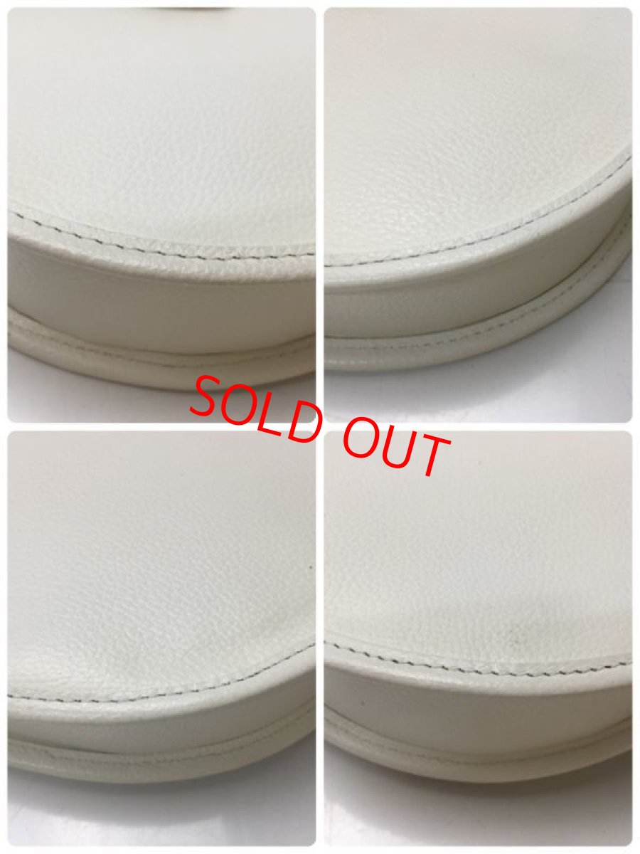 Photo5: Auth Yves Saint Laurent leather Shoulder Bag White 9C131140ma (5)