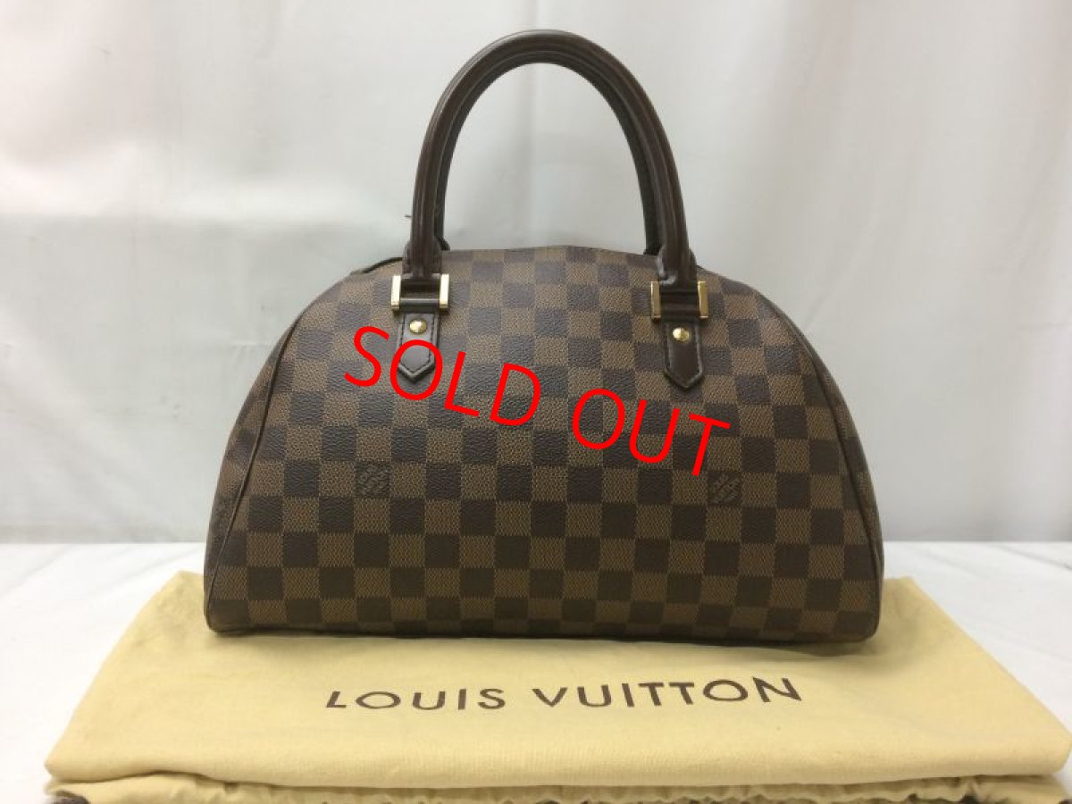 Photo1:  Auth Louis Vuitton Ribera MM N41434 Ebene Handbag 9C130230Fa (1)