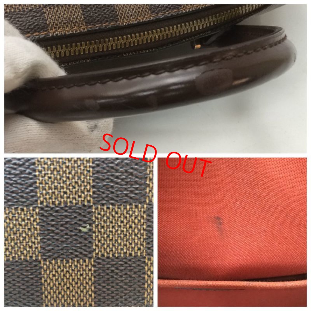 Photo12:  Auth Louis Vuitton Ribera MM N41434 Ebene Handbag 9C130230Fa (12)