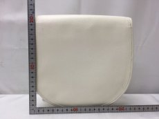 Photo2: Auth Yves Saint Laurent leather Shoulder Bag White 9C131140ma (2)