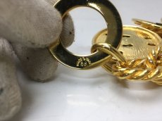 Photo5: Auth CELINE Gold Tone Bracelet 9C280080m (5)