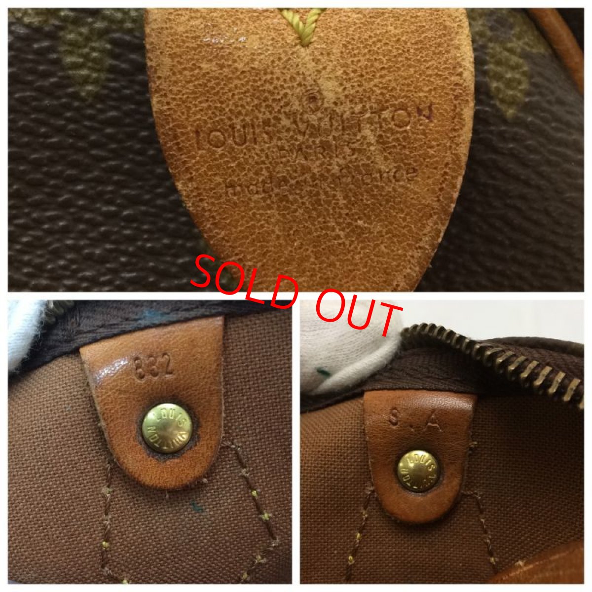 Photo8:  Auth LOUIS VUITTON Monogram Speedy 30 Hand bag 9C260290n (8)