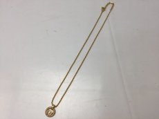 Photo2: Auth Christian Dior  Gold tone Necklace CD logos 9D170460n (2)