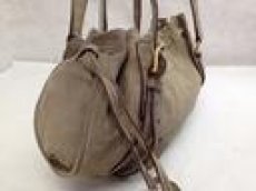 Photo4: Auth miu miu Shoulder Tote Bag Beige Suede 5I150960# (4)