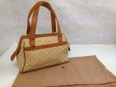 Photo1: Auth LOUIS VUITTON Monogram Josephine handbag 5i220320p (1)