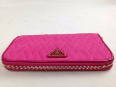 Photo5: Authentic PRADA Nylong & Leather Zip Around Long Wallet 5E110T70 (5)