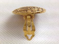 Photo5: Authentic CHANEL Gold Tone Clip-on Earring Vintage 5I010290# (5)