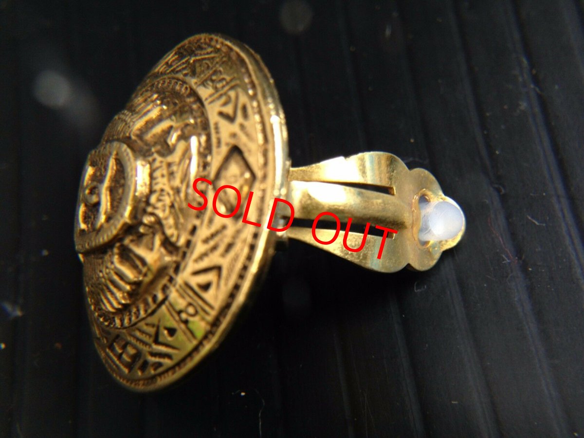Photo3: Authentic CHANEL Gold Tone Clip-on Vintage Earring 5H25S320 (3)