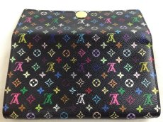 Photo6: Auth LOUIS VUITTON Multicolor Black Portefeuille Sarah Bifold Wallet 5J141570# (6)