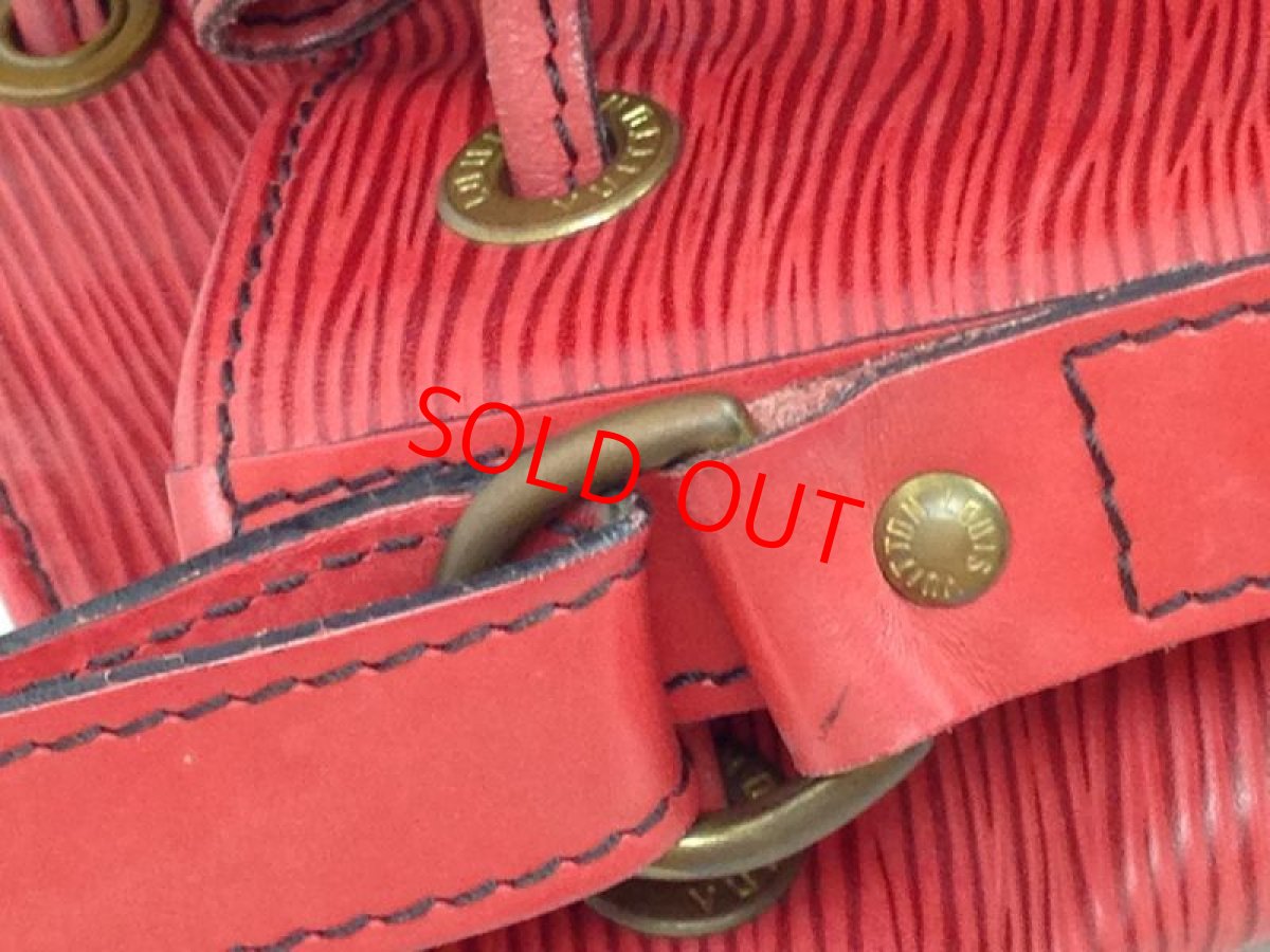 Photo11: Authentic Louis Vuitton Epi Petit Noe red Shoulder Bag  5j271100p (11)