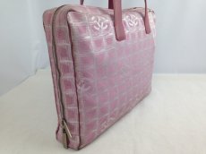 Photo3: Auth Chanel Pink Tote Bag Nylon 5L080480 (3)