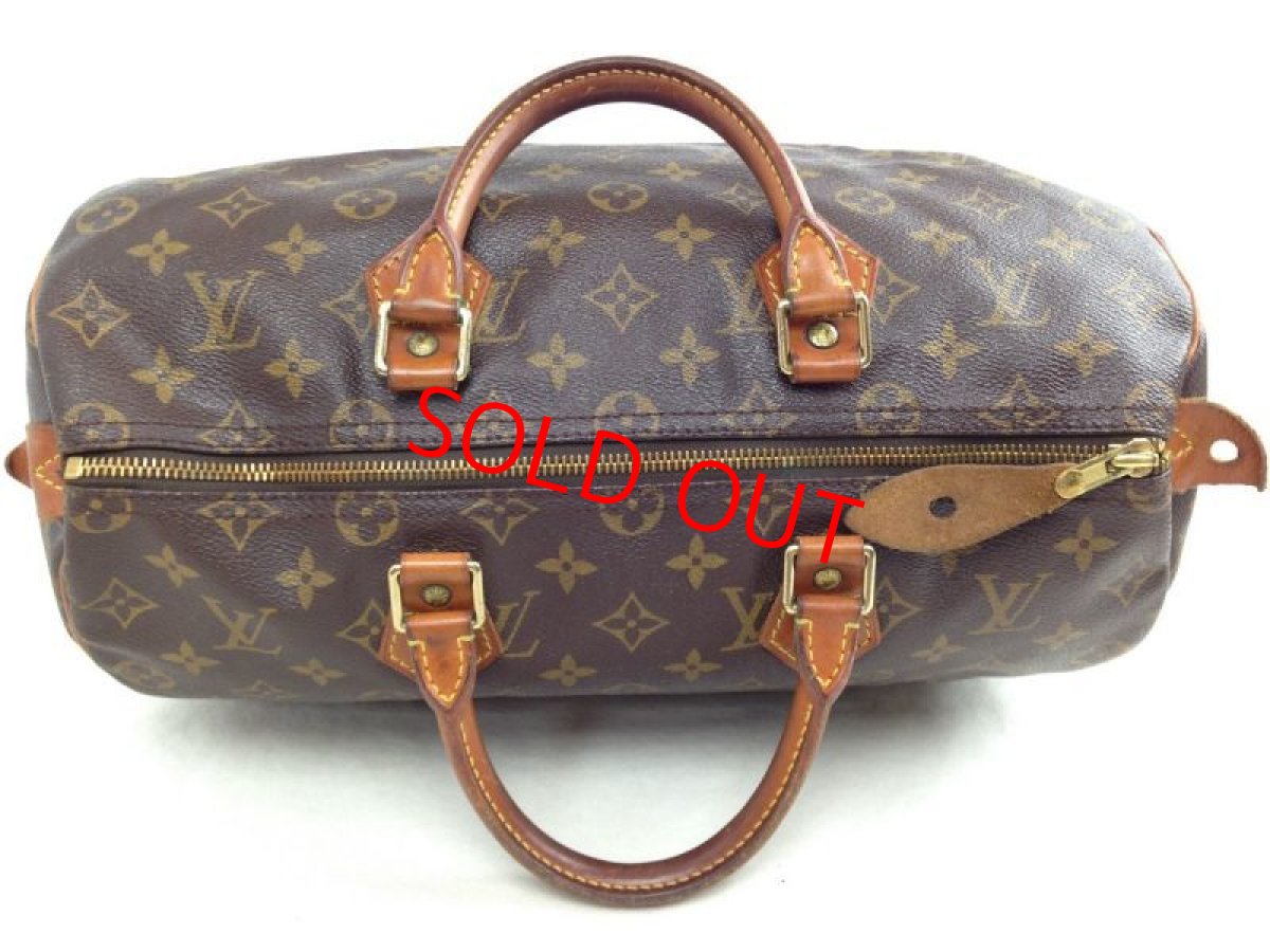Photo5: Authentic Louis Vuitton Monogram Speedy 35 Hand Bag  5J142680p (5)